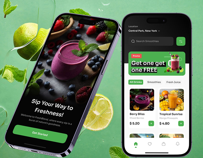 Smoothie & Juice Ordering — Mobile App